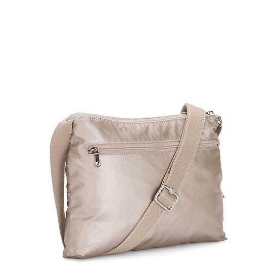 Torba Crossbody Kipling Alvar Metallic Srebrne | PL 2148IL